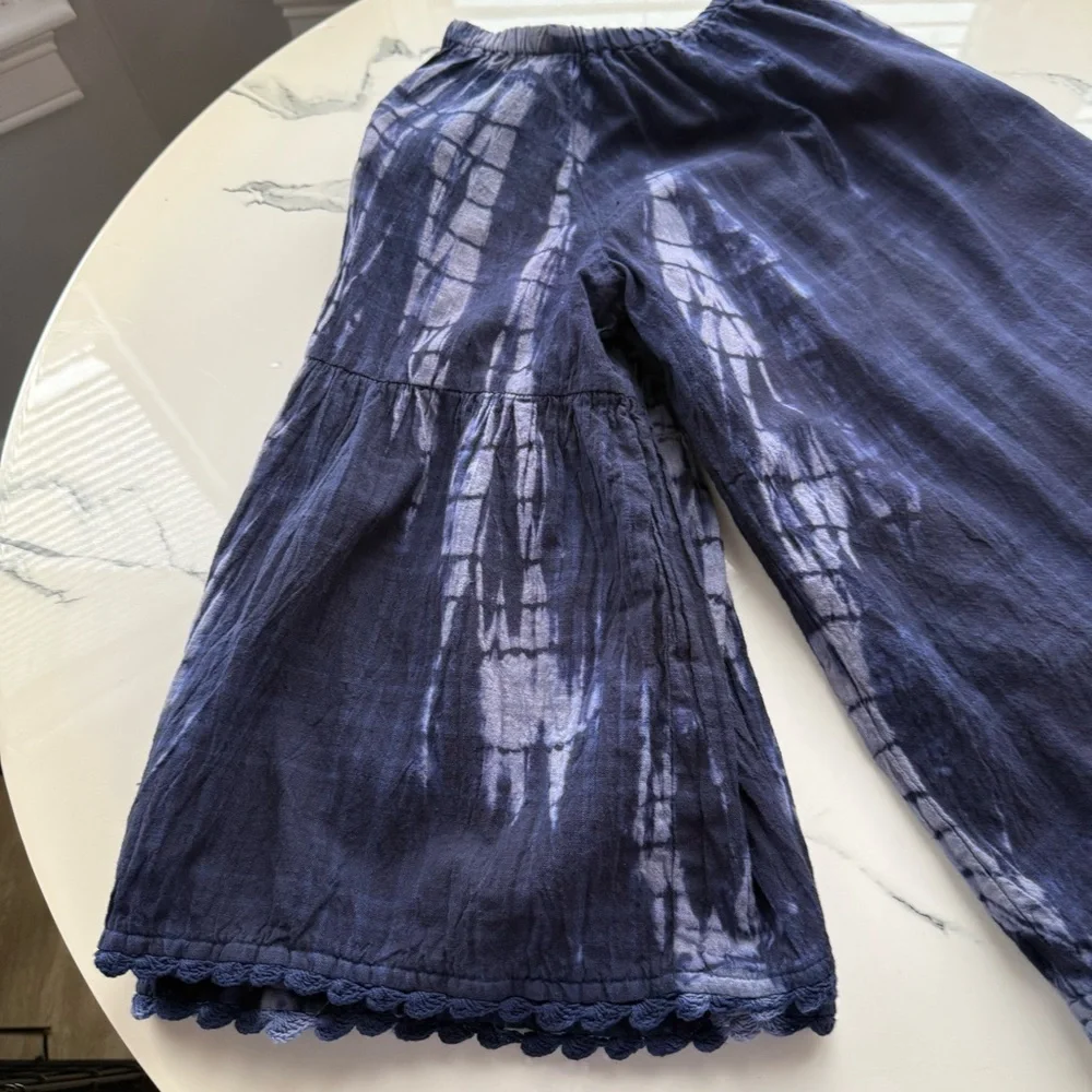 Ivy Jane Midnight Blue Tie-Dye Off-Shoulder Blouse Super cute Boho style - Picture 5 of 9